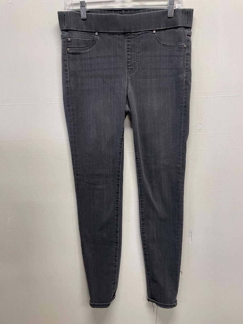 Liverpool Women's Gray Jeans The Skinny Size 8/29 Pull On Wide Comfort Waistband